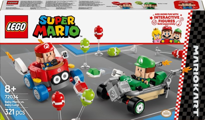 LEGO Super Mario Mario Kart™ – Baby Mario kontra Baby Luigi (72034)