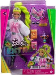 Mattel Extra Moda - Biela tunika/Neonowe zelené vlasy (GRN27/HDJ44)