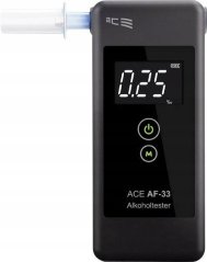 ACE AF-33 tmavoSivý Zakres pomiarowy Alkohol (max.)=5.00 ‰ s displejom (107075)