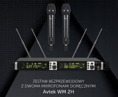 Avtek WM 2H Sada bezprzewodowy z dwoma mikrofonami doRučnými