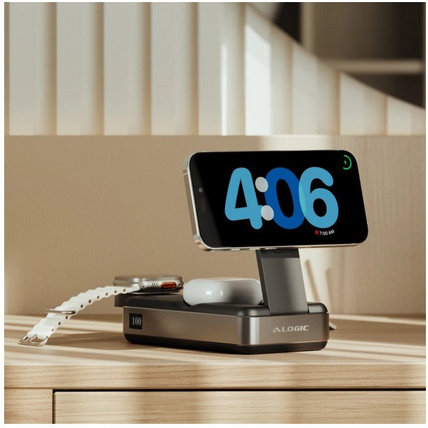 Alogic Alogic Roam 6-in-1 Powerbank 21.000 mAh with Qi2 + 100W USB-C