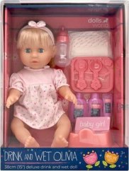 NoName DollsWorld Bábika Olivia 38cm pije/sika 78402 84020