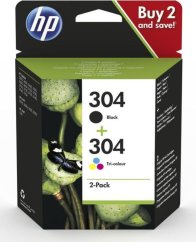 HP 304 Combo Pack 2 Pack Black,Tri-Color