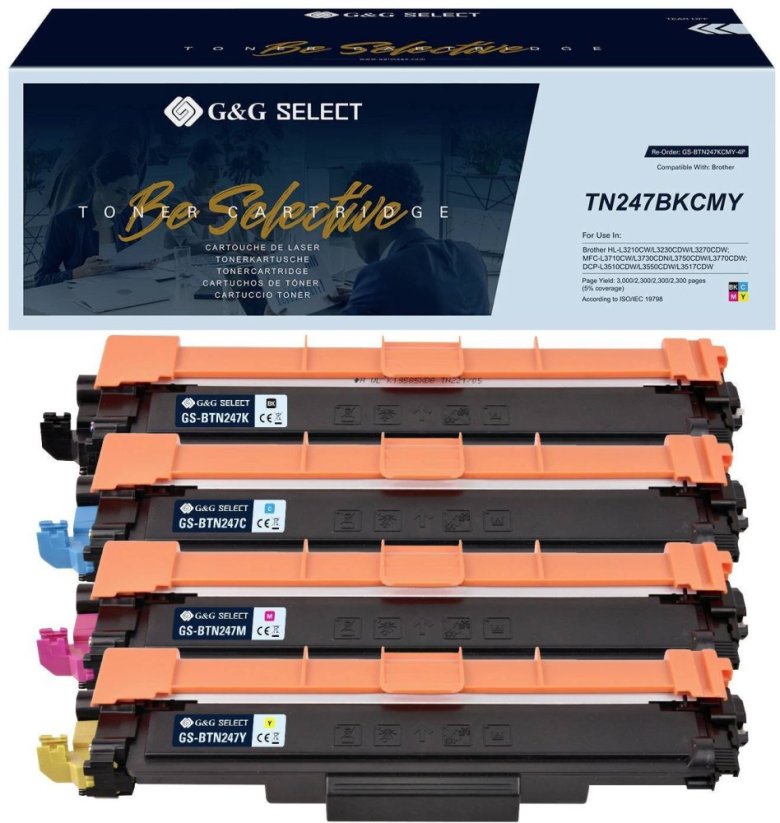 G&G Select Toner 4er Set do Brother TN-247CMYK BK/C/M/Y