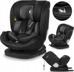Lionelo autosedačka Bastiaan I-Size 0-36kg black grey