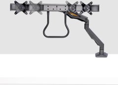 StarTech StarTech H2M1AS2-MONITOR-ARM držiak / stojak do monitorów 68,6 cm (27") Biurko Čierny