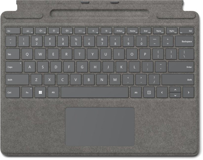 Microsoft Surface Pro Signature Keyboard Klawiatura z trackpadem przysPESzeniomierz Surface Slim Pen 2 podstawka i Nabíjačka QWERTY międzynarodowy angielski prokovyna