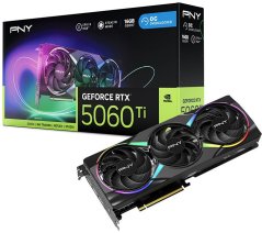 PNY GeForce RTX 5060 Ti Epic-X RGB Overclocked Triple Fan 16GB GDDR7 DLSS4 (VCG5060T16TFXXPB1-O)