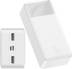 Baseus Bipow Digital Display 15W 30000mAh Biely
