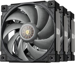 SilentiumPC Sudokoo Mach120 PWM ventilátor - Sada 3 sztuk, 120mm, Čierny (R-MACH120-GYWPN3-GAS)