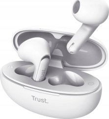 Trust Ausinės EARPHONES YAVI BT ENC/Baltas 25173 TRUST