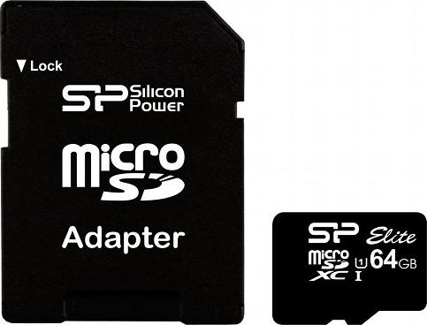 Silicon Power Elite MicroSDXC 64 GB Class 10 UHS-I/U1  (SP064GBSTXBU1V10-SP)