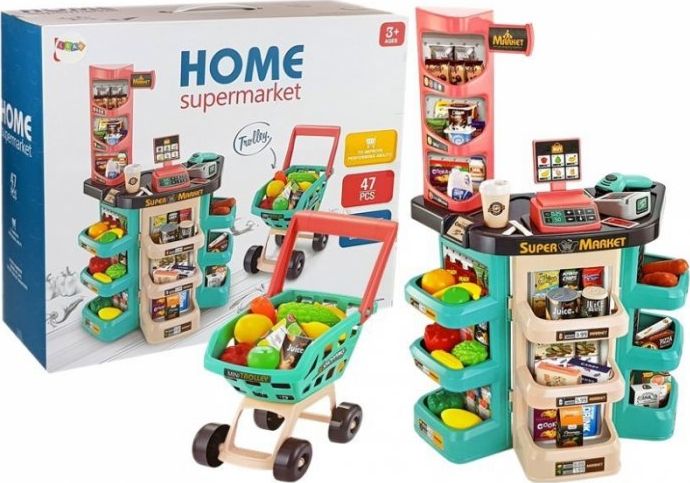 Lean Sport Sada Supermarket košyk Sklepowy Waga Czytnik Kart Skaner
