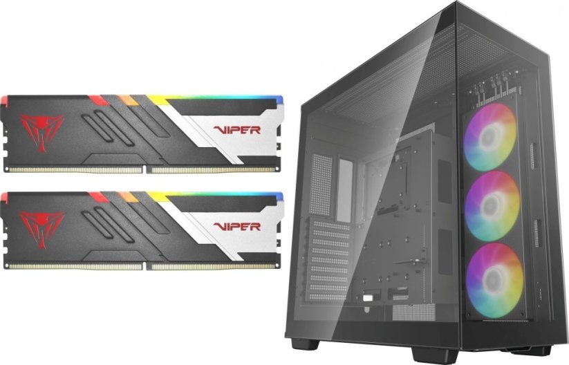 Patriot Viper Venom RGB, DDR5, 32 GB, 6000MHz, CL36 (PVVR532G600C36K) + Obudowa Deepcool CH780 (R-CH780-BKADE41-G-1)