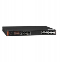 BCS BCS-SP16G04G-4SFP-M Switch zarządzalny 16x PoE, 4x RJ45, 4x SFP Gigabit