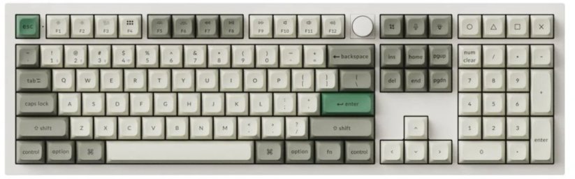 Keychron Q6 HE QMK Gateron Double-Rail Magnetic Nebula (4894979004543)
