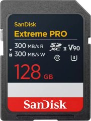 SanDisk Extreme PRO SDXC 128 GB Class 10 UHS-II/U3 V90 (SDSDXDM-128G-GN4IN)