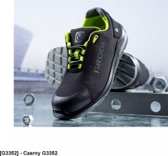 Ardon SOFTEX S1P G33 - lekkie Topánky Ochranné w sportowym stylu podnosek - čierno-Žltý G3352 45