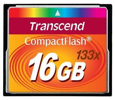 Transcend 133x Compact Flash 16 GB  (TS16GCF133)