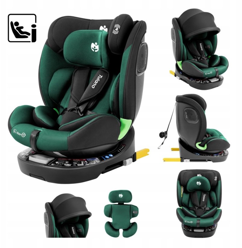 Recaro Obrotowy Loom 35 Black Green (TN-LOOM 35 BLACK-GREEN)