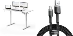 SENSE7 NOJO LIGHT Białe 120 cmx60 cm + kabel usb