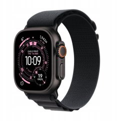 Apple Watch Ultra 3 GPS + Cellular 49mm Black Titanium / Alpine Loop L Čierny  (MF0X4QP/A)