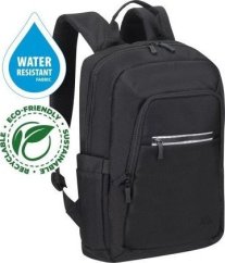 RivaCase Plecak do notebooka 13,3"-14" RivaCase ECO Alpendorf 7523, Čierny, z ekologicznego, wodoodpornego materiału z recyklingu (rPET)