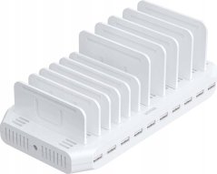 Unitek Stacja ładująca 10xUSB 2.4A 60W biała