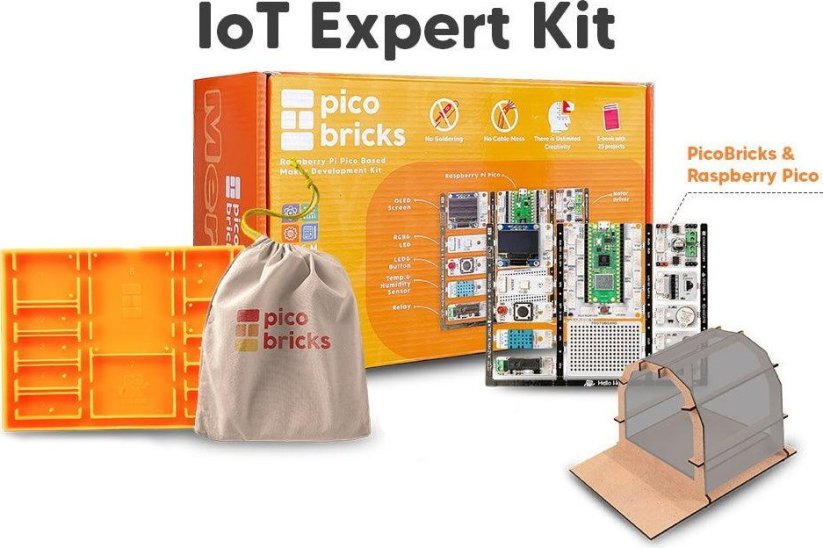 Raspberry Pi PicoBricks IoT Expert Kit - Sada rozwojowy do Raspberry Pi Pico}