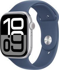 Apple Watch 10 GPS + Cellular 42mm Silver Alu S/M Modrý  (MWX33ET/A)