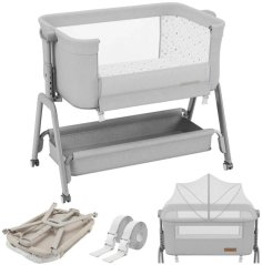 KinderKraft Postieľka dostawne Dream 50 Lighte-Grey (TN-DREAM 50 LIGHT-GREY)