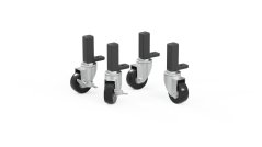 4smarts Sabelt Wheels Kit kółka do dużych obciążeń do symurokovora wyścigowego Čierny Sada 4