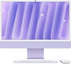 Apple iMac Z1K7 59,62cm 23,5Zoll Standardglas M4 10C CPU/10C GPU/16C N.E. 24GB 512GB SSD Gbit Eth MM MaKey TID DE Violett