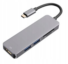 Satechi Satechi USB-C Hub - Starry Grey, 3 Ports, Card Readers