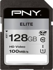 PNY Elite SDXC 128 GB Class 10 UHS-I/U1  (P-SD128U1100EL-GE)