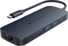 HyperDrive Koncentrator HyperDrive Next 8-Port USB-C Hub HDMI/4K60Hz/SD/RJ45/PD 3.1 140W pass-through