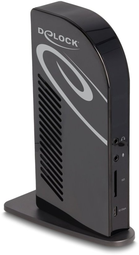 Delock Stacja dokująca USB Type-C z trzema wyświetlaczami i DisplayLink 4K/koncentratorem USB/LAN/SD/Audio/PD 96 W (88051)
