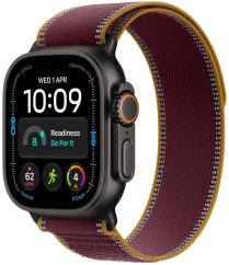 Apple Watch Ultra 4 GPS + Cellular 49mm Black Titanium / Trail Loop S/M Burgundowy  (MJC34ET/A)