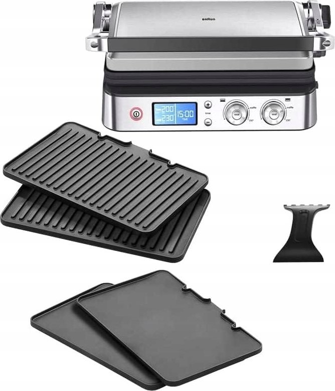 Braun Braun MultiGrill 9 CG9043 srebrno-Čierny