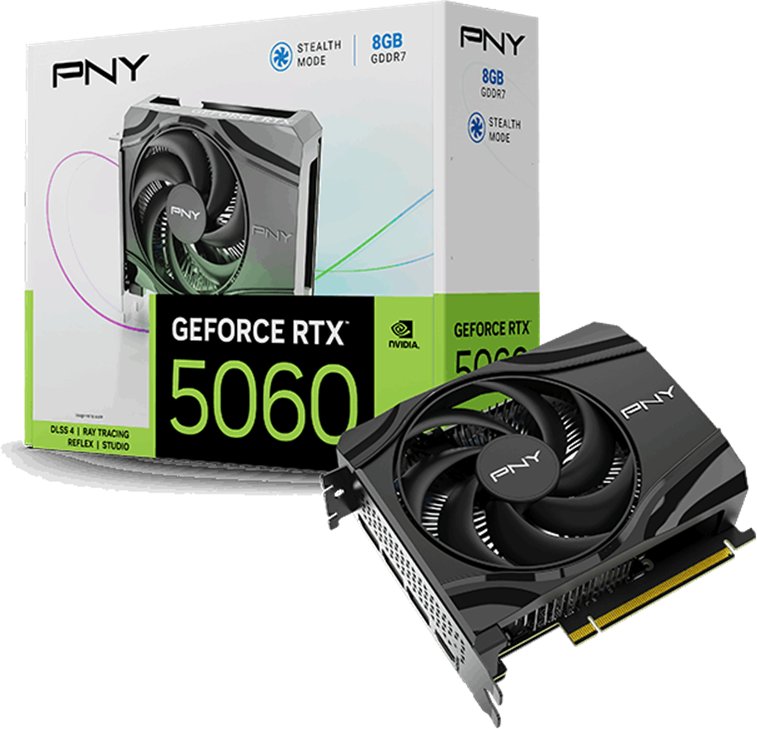 PNY GeForce RTX 5060 Single Fan 8GB GDDR7 DLSS4 (VCG50608SFXPB1)