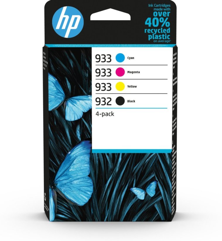 HP 932/933 Combo Pack - 4-pak - Čierny, Žltý, Cyjan, Magenta - original - Officejet - Toner - do Officejet 6100, 6600 H711a, 6700, 7110, 7610 (6ZC71AE#LS1)