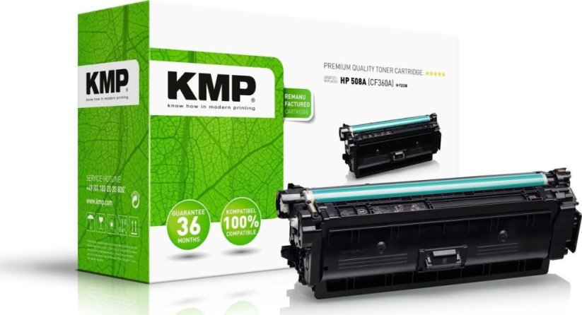 KMP Toner HP 508A (CF360A) comp. schwarz H-T223B - 2537,0000
