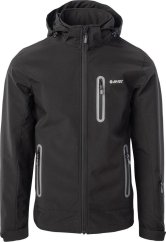 Hi-Tec Pánske Bunda prechodná softshell membrana 10000mm Nikos II Čierna Rozmer S