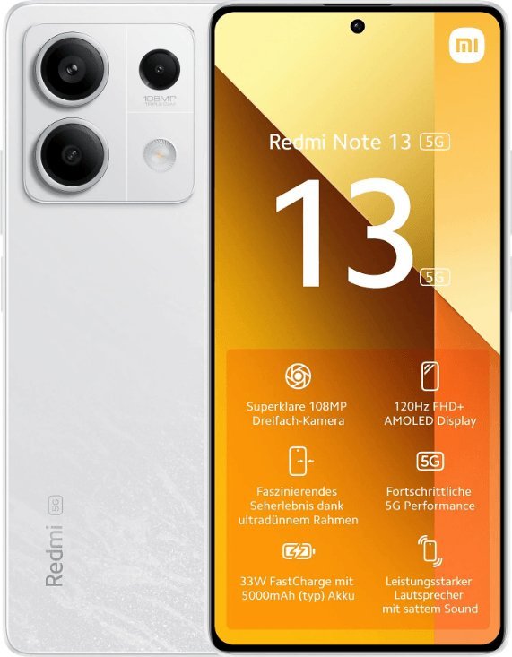 Xiaomi Redmi Note 13 5G 8/256GB Biely  (51357)