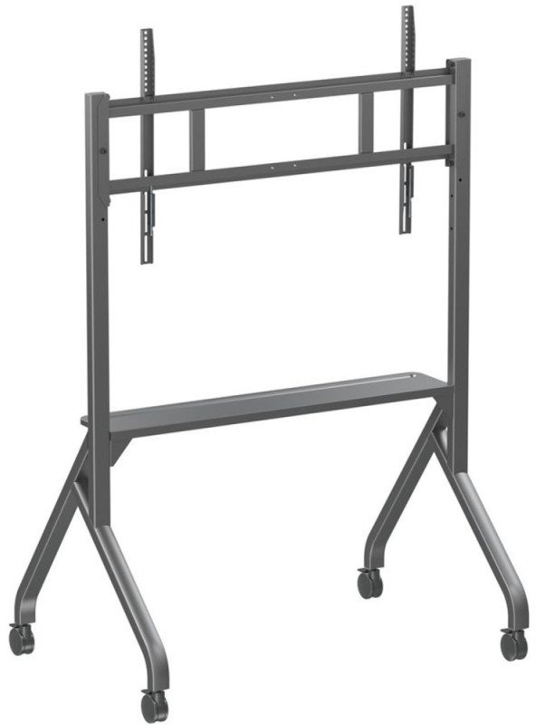 Techly Stojak mobilny TV 55-86" do 80kg regulowany półka AV