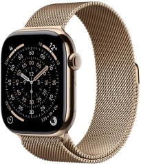Apple Watch 11 GPS + Cellular 46mm Gold Titanium Milanese Loop S/M Zrokový  (MFD74MP/A)