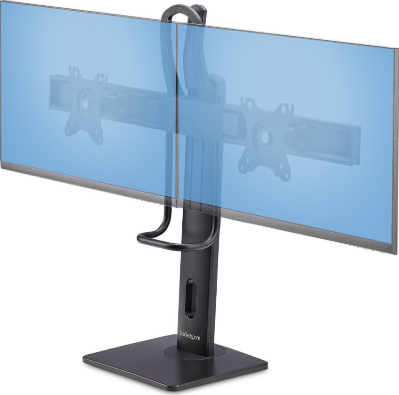 StarTech StarTech 2MC1S-MONITOR-STAND držiak / stojak do monitorów 68,6 cm (27") Biurko Čierny