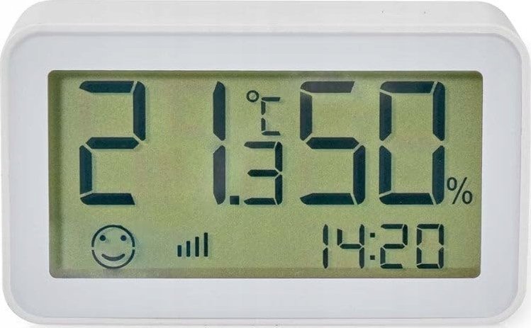 Nedis Nedis ZBSC30WT, White, Indoor hygrometer, Indoor thermometer, Hygrometer, Thermometer, Hygrometer, Thermometer, Plastic, 0 - 95%