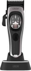 GTV Profesionali plaukų kirpimo mašinėlė OSOM Professional PRIME Cordless Hair Clipper OSOMP01GR, pilkos spalvos