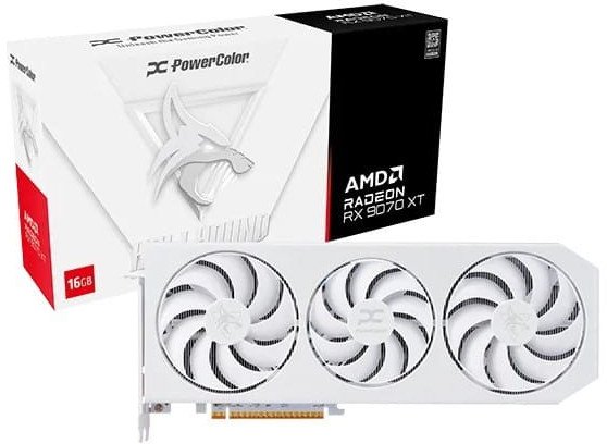 POWERCOLOR RX 9070 XT 16GB PowerColor Hellhound Spectal White OC GDDR6 3Fan